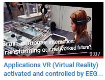 Applications VR (Virtual Reality) activated and controlled by EEG brain waves